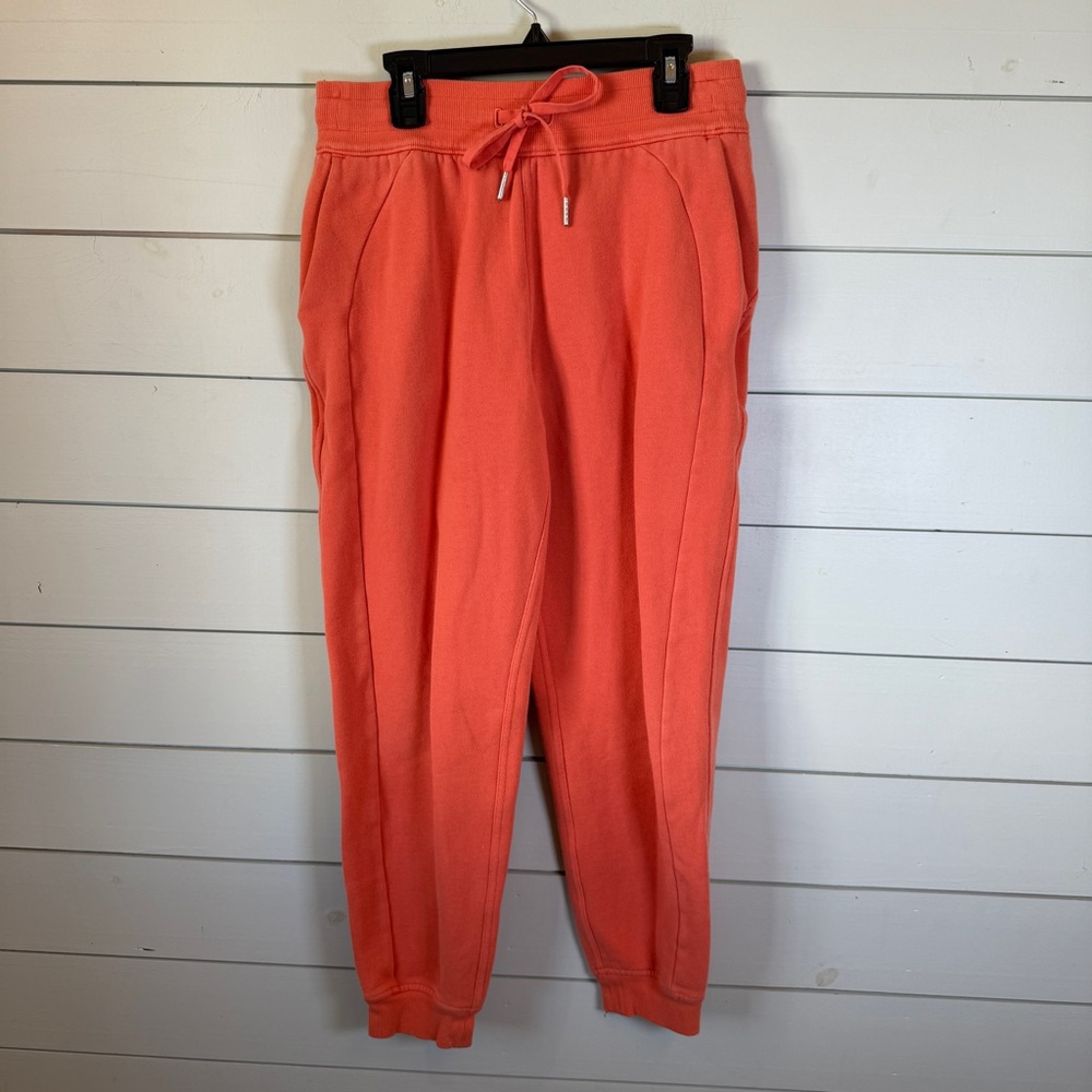 Lululemon high rise scuba jogger‎ full length orange women’s size 6